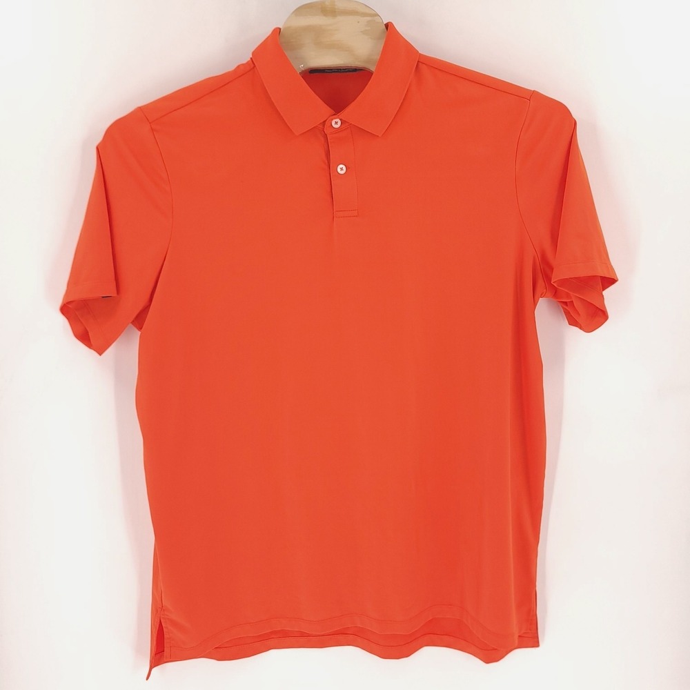 RLX Ralph Lauren Shirt Mens 2XL XXL Orange Polo Golf Performance Stretch
